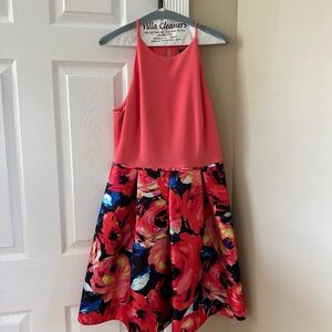 Adrianna Papell Floral-Print Fit & Flare Dress